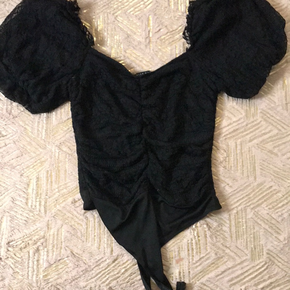 SIZE SMALL BLACK BLOUSE,
